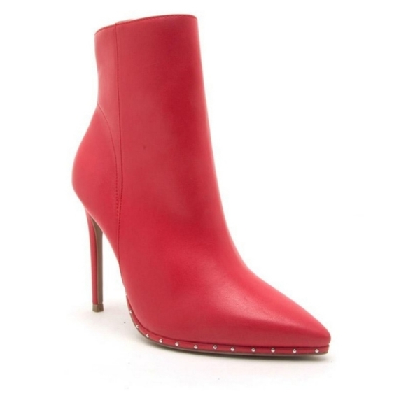 Red Ankle Boots - Picture 5 of 10